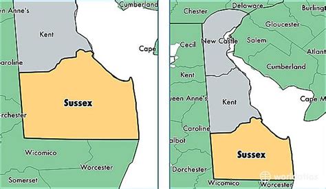 Map Of Sussex County De - Maping Resources