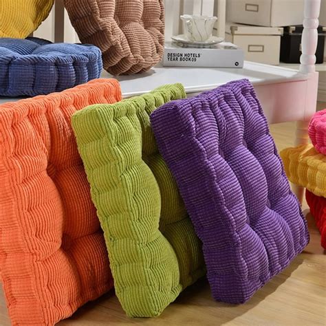 New Corn Solid Color Dining Chair Cushion Square Cushion Thickening ...