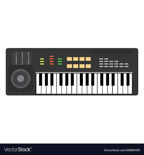 Music piano keyboard background musical keys Vector Image