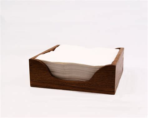 Oak Dinner Napkin Tray, Paper Napkin holder, Napkin Box, Napkin ...