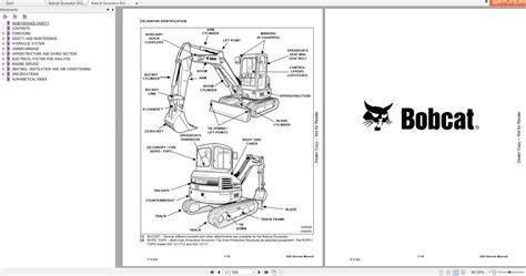 Bobcat Compact Excavator E42 Service Manuals