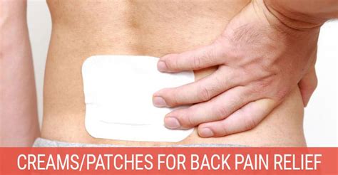 Do Creams or Patches Help With Back Pain Relief? - BackPained.com