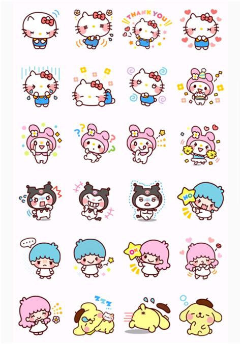 Pin by Famous Strawberry Candy on Hello Kitty & Sanrio | Cute stickers ...