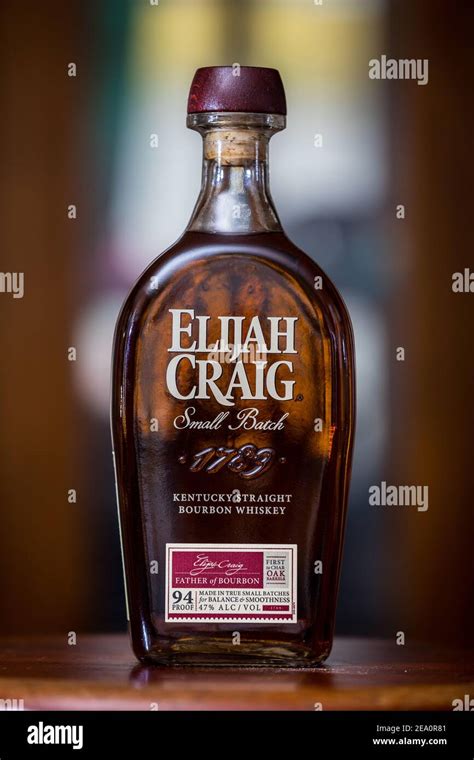 Elijah Craig Bourbon Whiskey Stock Photo - Alamy