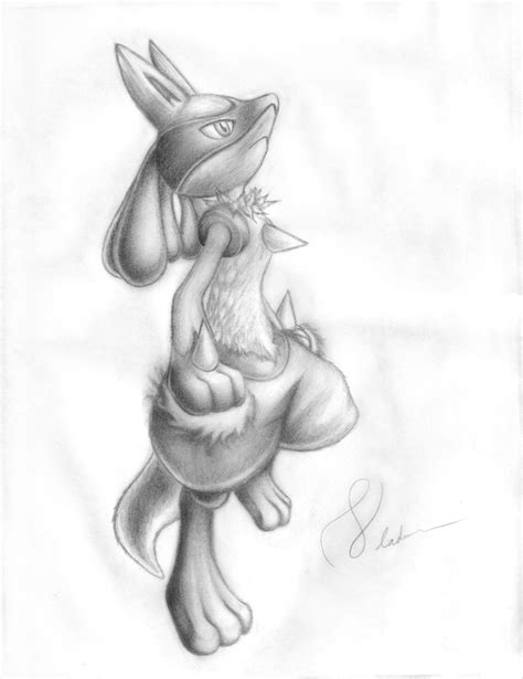 My Lucario drawing by SonicRocks26 on DeviantArt