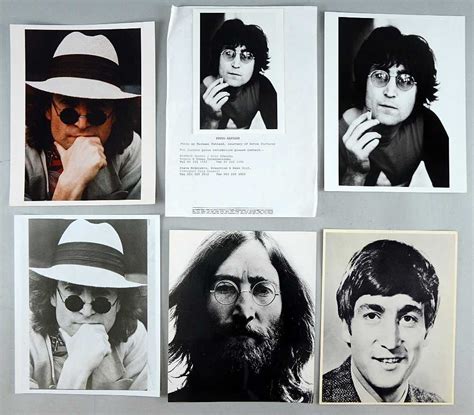 John Lennon Memorabilia including six photographs of