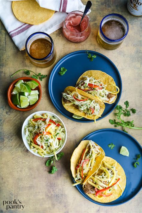 Corvina tacos with mango slaw - Pook's Pantry Recipe Blog