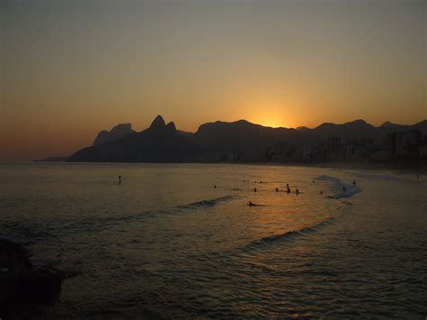 Sunset In Rio De Janeiro Free Stock Photo - Public Domain Pictures