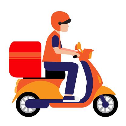 Free Man Riding Scooter Clipart in AI, SVG, EPS or PSD | Page 10