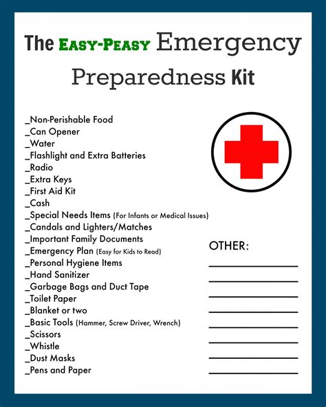 Emergency-Disaster-Evacuation-Kit-Checklist - The Creek Line House