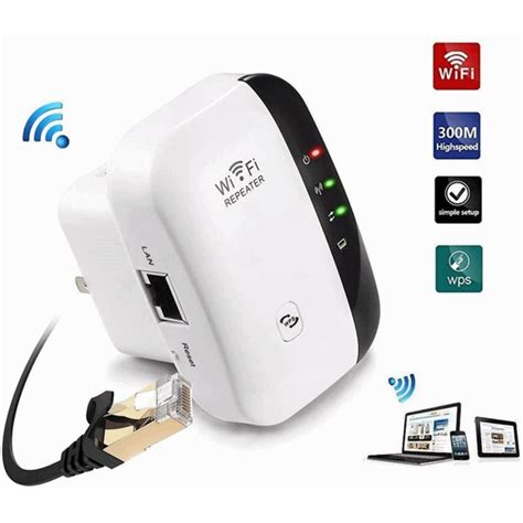 WiFi booster,2.4G Wireless Internet Booster for Home 300Mbps Superboost ...