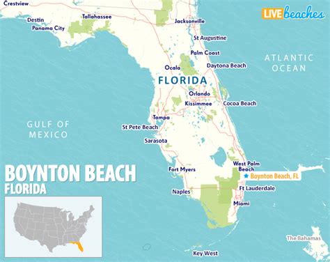 Map of Boynton Beach, Florida - Live Beaches