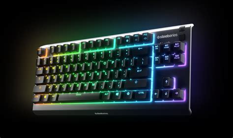 SteelSeries Apex 3 TKL RGB Gaming Keyboard - Whisper Quiet Gaming ...