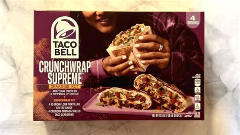 Taco Bell At Home Crunchwrap Supreme Cravings Kit Vs The Restaurant ...