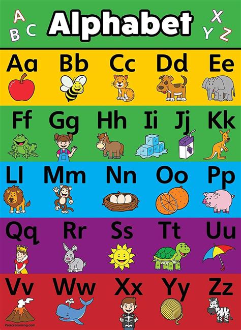 10 best free kindergarten alphabet chart printable – Artofit