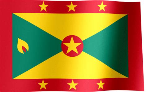 Flag of Grenada (GIF) - All Waving Flags