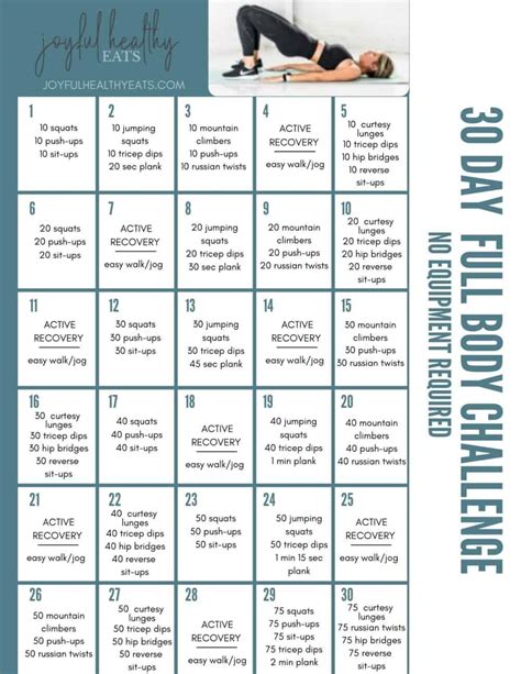 Free 30 Day Workout Challenge - Infoupdate.org