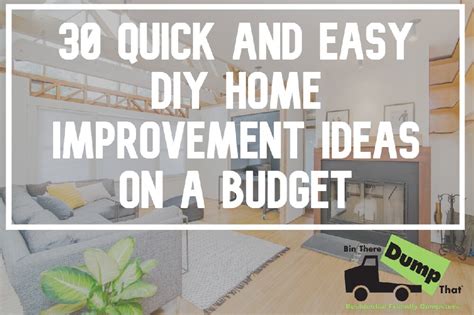 30 Quick and Easy DIY Home Improvement Ideas on a Budget