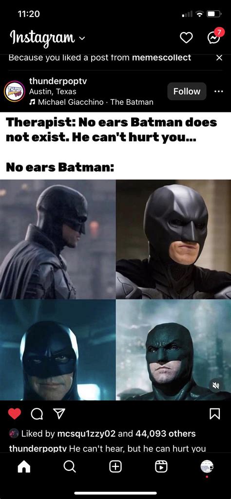 Why are they calling man “no ears batman”? are they stupid? : r ...