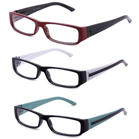 Casual Fashion Horned Rim Rectangular Frame Clear Lens Eye Glasses ...