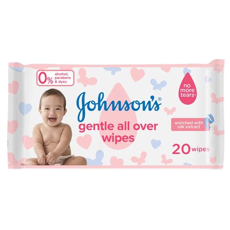 Johnson & Johnson - Baby Wipes - Gentle All Over, Pack of 20 Wipes ...