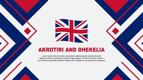 Akrotiri And Dhekelia Flag Abstract Background Design Template ...