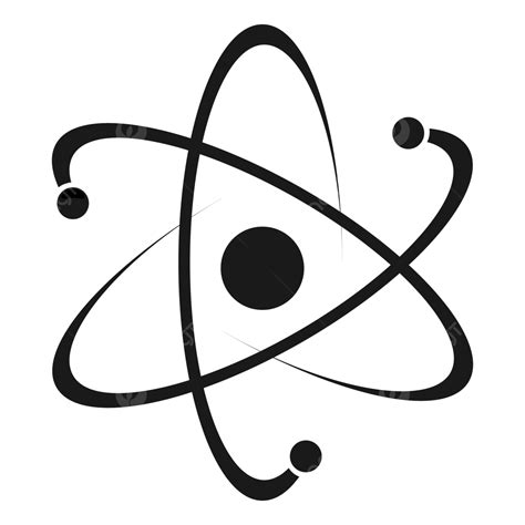 Atom Black Icon, Atom Vector Icon, Atom Logo, Atom PNG and Vector with ...