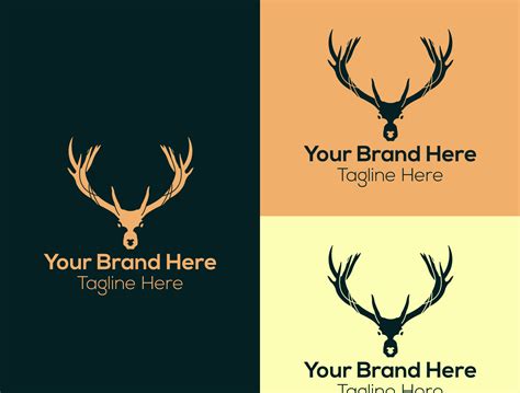 Deer logo, minimalist logo by Brand Maker on Dribbble