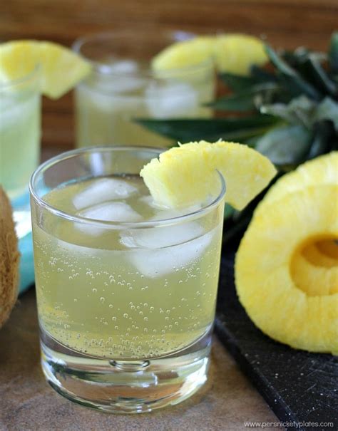 Skinny Pineapple Coconut Cocktail