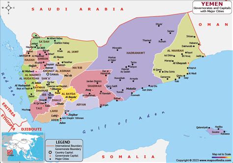 Political Map Of Yemen - Franny Antonietta