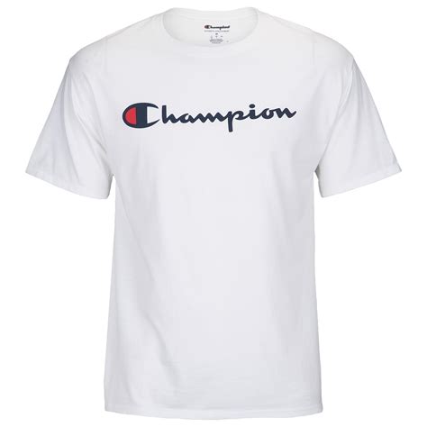 Champion Logo T-shirt in White for Men - Save 83% - Lyst