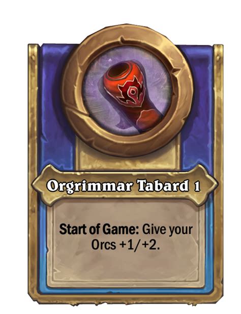 Mercenaries/Orgrimmar Tabard 1 - Hearthstone Wiki