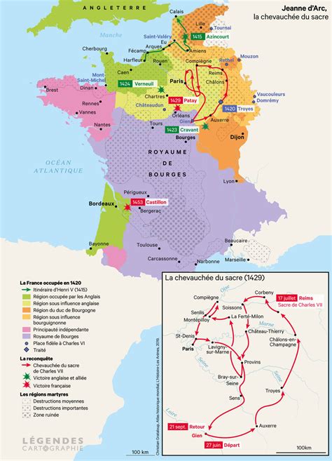 After the lifting of the siege of Orleans, Joan of... - Maps on the Web