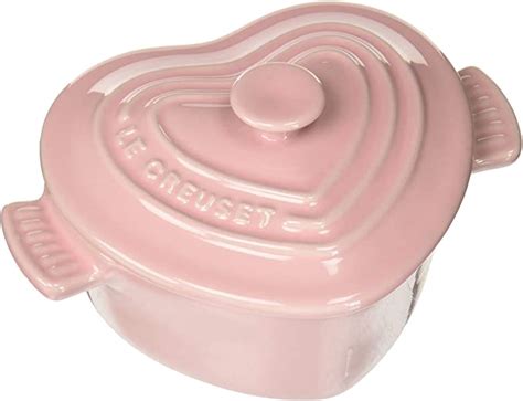 Amazon.com: Le Creuset Enameled Mini Heart Stoneware cocotte, 8 Ounce ...