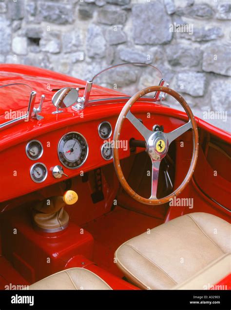 1949 Ferrari 166 Barchetta interior Stock Photo: 207107 - Alamy