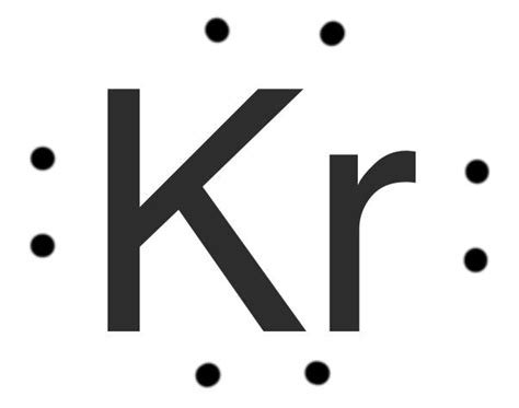 lewis dot structure for kr | Quizlet