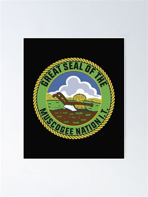 "The great seal of the muscogee - muscogee flag" Poster for Sale by ...