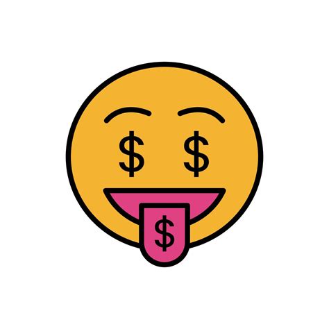 money mouth emoticon vector icon 7126760 Vector Art at Vecteezy