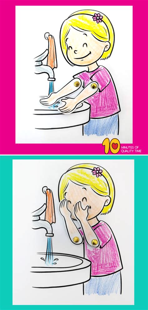 Wash Your Face Craft | Hygiene activities, Toddler learning activities ...