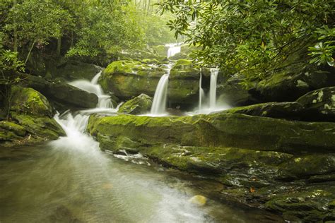 usa, Parks, Waterfalls, Stones, Moss, Great, Smoky, Mountains, National ...