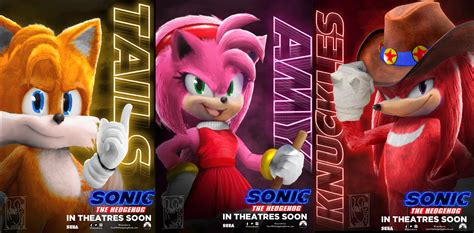 [EDIT] Custom Character Posters (Tails, Knuckles, Amy) : r/SonicTheHedgehog