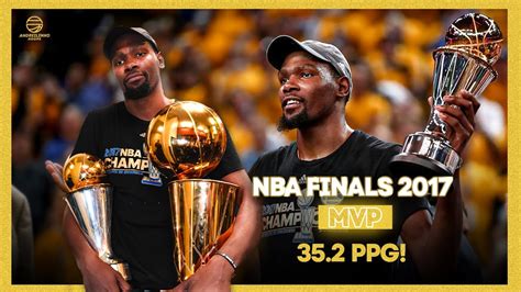 Kevin Durant 2017 NBA Finals MVP FIRST CHAMPIONSHIP! vs Cavaliers 35.2 ...