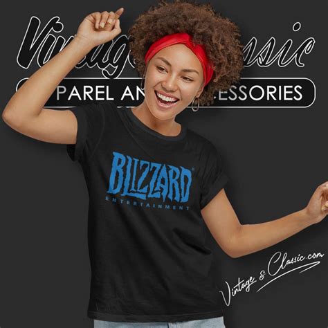 Blizzard Entertainment Blue Logo Shirt - Vintagenclassic Tee