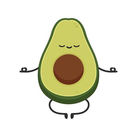 Avocado character design. avocado on white background. 17427655 Vector ...