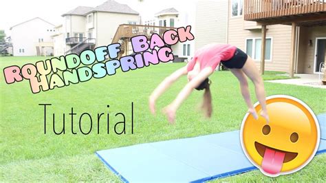 How to do a Roundoff Back Handspring | Tumbling gymnastics, Back ...