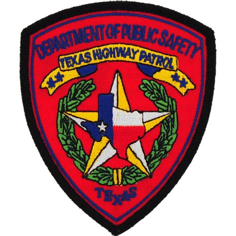 Texas Highway Patrol - Embroidered Iron-On Patch at Sticker Shoppe