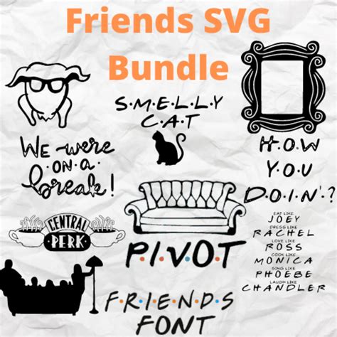 Friends SVG Bundle, Friends, Svg - Etsy