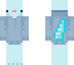 Blue axolotl | Minecraft Skin