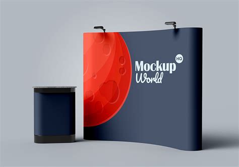 Trade Show Exhibition Booth Stand Mockup | Mockup World HQ