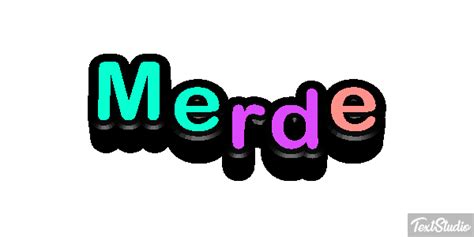 Merde Word Animated GIF Logo Designs